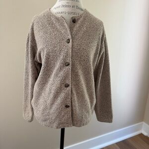 Women's Beige Button-Up Jacket
